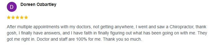 Testimonial Doreen Ozbartley